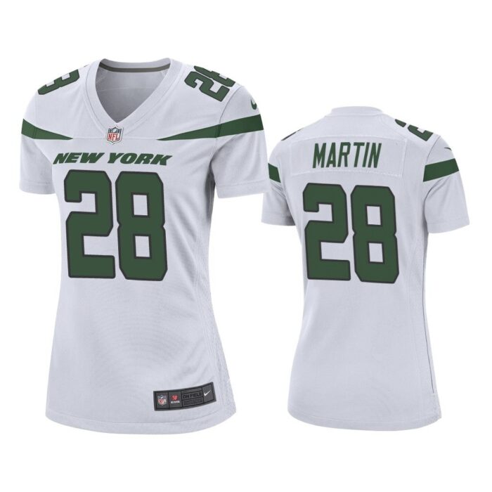 Women 2019 Curtis Martin #28 New York Jets White Game Jersey