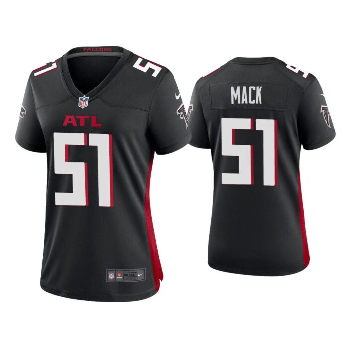 Women 2020 Alex Mack Atlanta Falcons Black Game Jersey