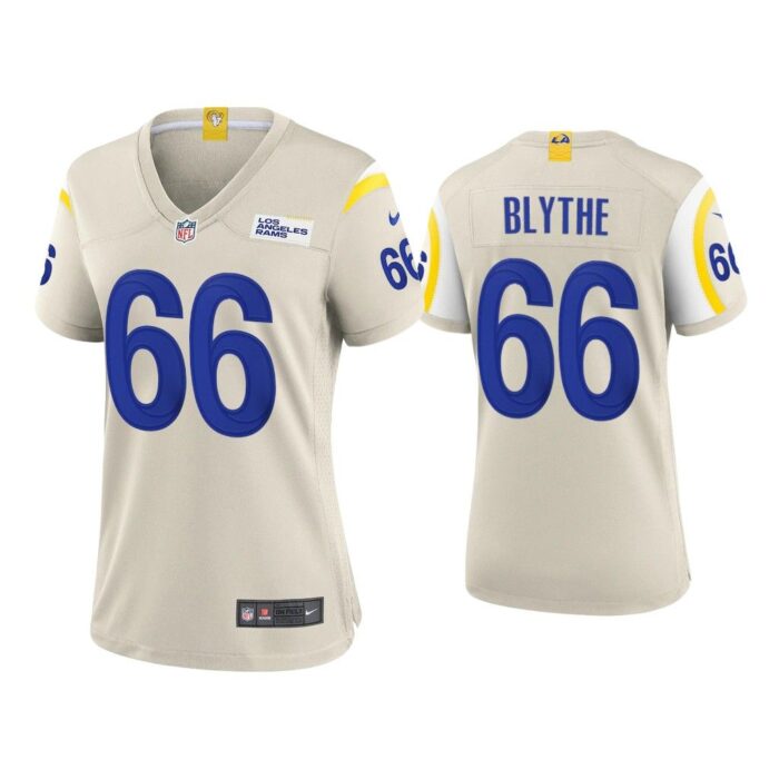 Women 2020 Austin Blythe Los Angeles Rams Bone Game Jersey