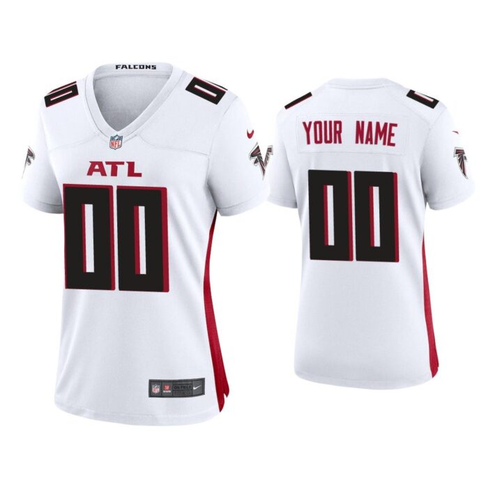 Women 2020 Custom Atlanta Falcons White Game Jersey