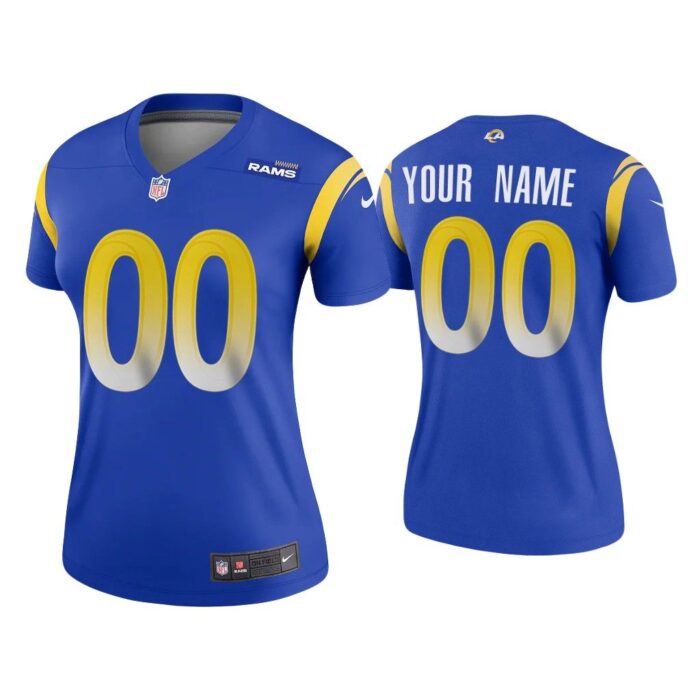 Women 2020 Custom Los Angeles Rams Royal Legend Jersey