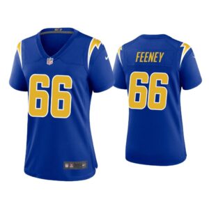 Women 2020 Dan Feeney Los Angeles Chargers Royal 2nd Alternate Game Jersey