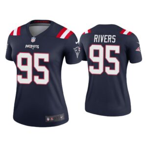 Women 2020 Derek Rivers New England Patriots White Legend Jersey