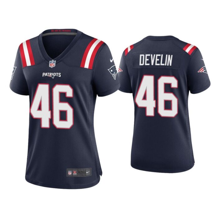 Women 2020 James Develin New England Patriots Navy Game Jersey