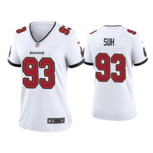 Women 2020 Ndamukong Suh Tampa Bay Buccaneers White Game Jersey