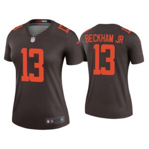 Women 2020 Odell Beckham Jr Cleveland Browns Brown Alternate Legend Jersey