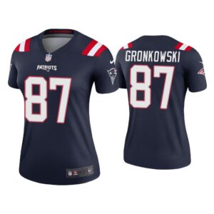 Women 2020 Rob Gronkowski New England Patriots White Legend Jersey