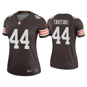 Women 2020 Sione Takitaki Cleveland Browns Brown Legend Jersey