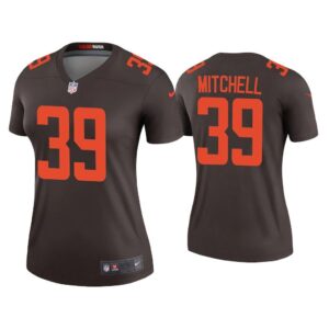 Women 2020 Terrance Mitchell Cleveland Browns Brown Alternate Legend Jersey