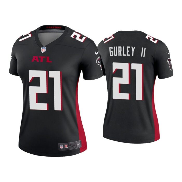 Women 2020 Todd Gurley II Atlanta Falcons Black Legend Jersey