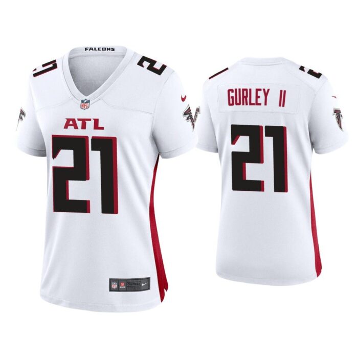 Women 2020 Todd Gurley II Atlanta Falcons White Game Jersey