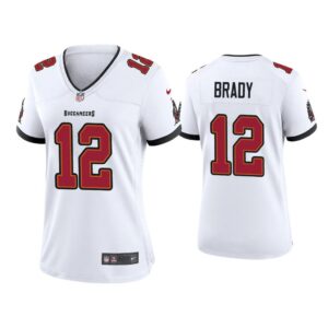 Women 2020 Tom Brady Tampa Bay Buccaneers White Game Jersey