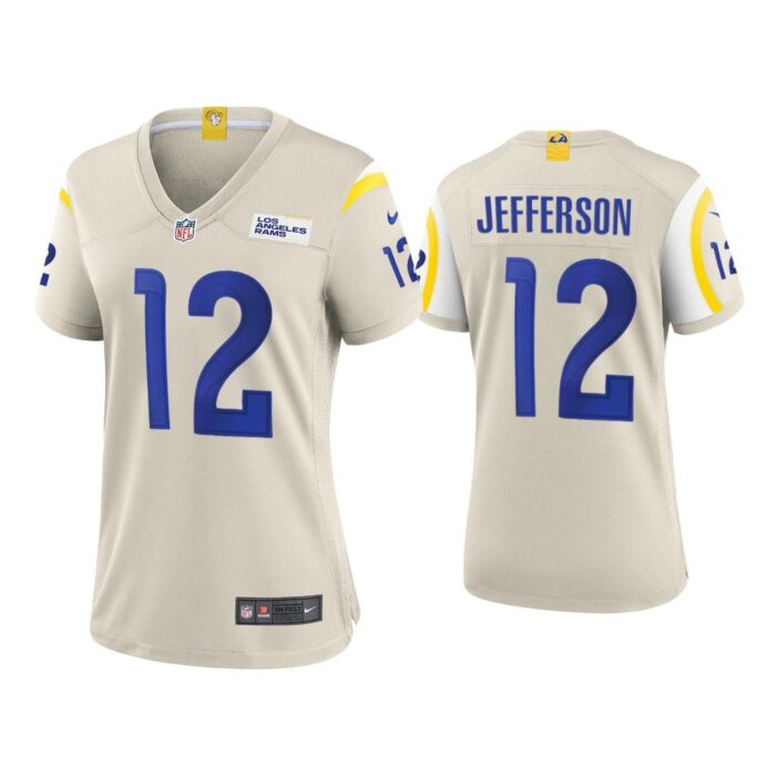 Women 2020 Van Jefferson Los Angeles Rams Bone Game Jersey