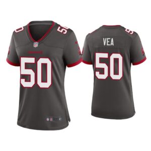 Women 2020 Vita Vea Tampa Bay Buccaneers Pewter Game Jersey