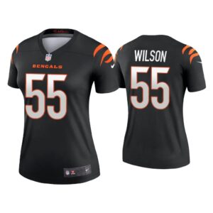 Women 2021 Logan Wilson Cincinnati Bengals Black Legend Jersey