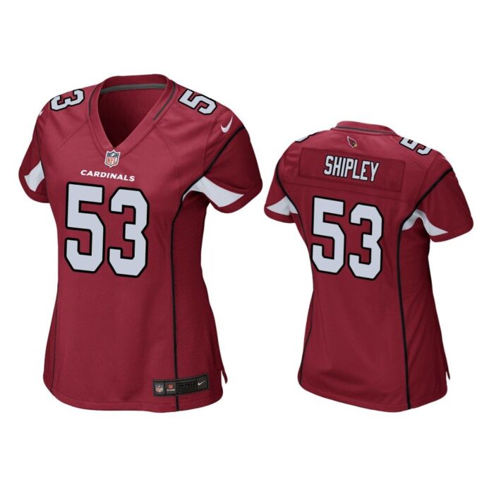 Women A. Q. Shipley #53 Arizona Cardinals Cardinal Game Jersey