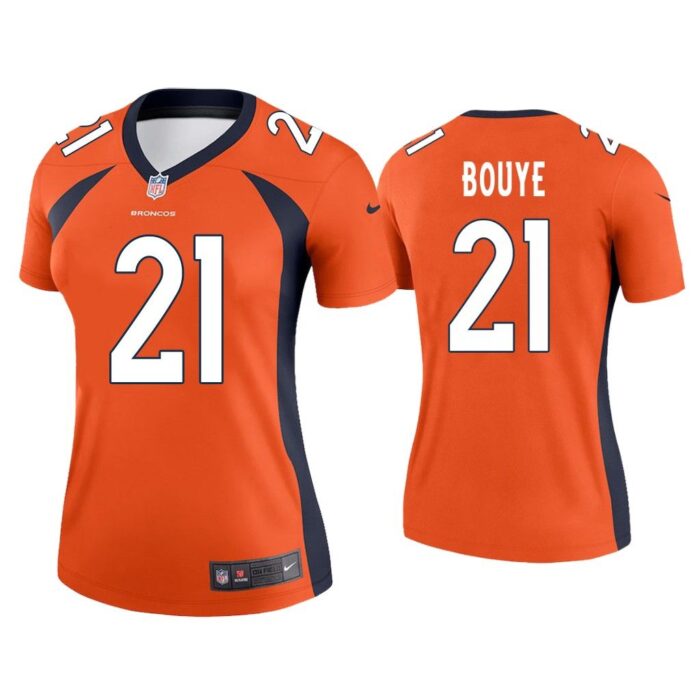 Women A.J. Bouye Denver Broncos Orange Legend Jersey