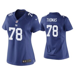 Women Andrew Thomas New York Giants Royal Game Jersey