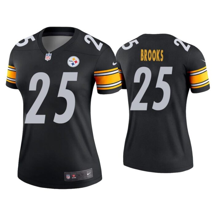 Women Antoine Brooks Pittsburgh Steelers Black Legend Jersey