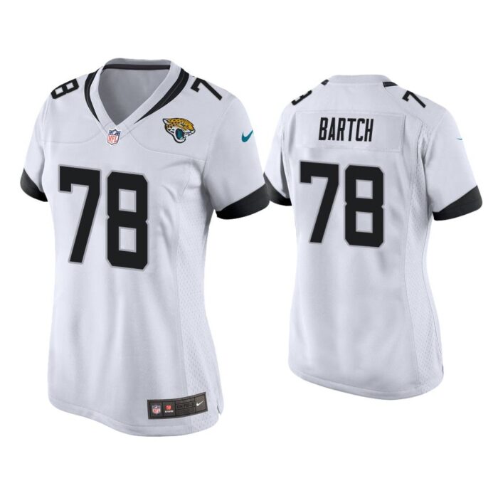 Women Ben Bartch Jacksonville Jaguars White Game Jersey