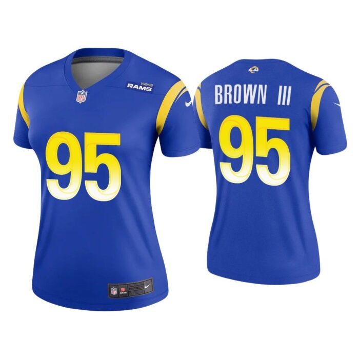 Women Bobby Brown III Los Angeles Rams Royal Legend Jersey