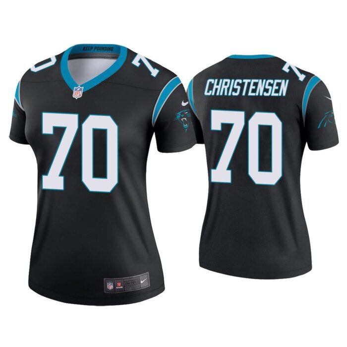 Women Brady Christensen Carolina Panthers Black Legend Jersey