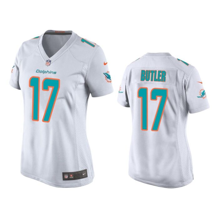 Women Brice Butler #17 Miami Dolphins White Game Jersey