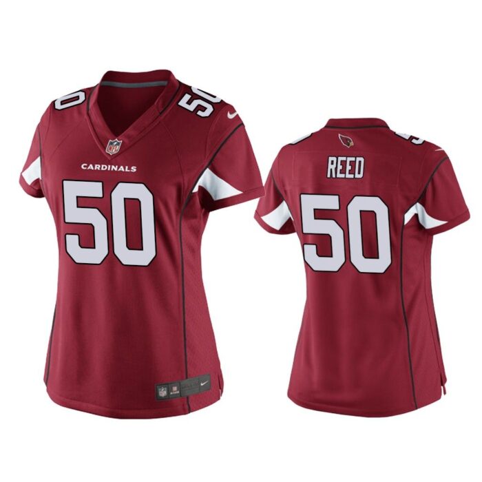 Women Brooks Reed #50 Arizona Cardinals Cardinal Game Jersey