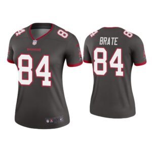 Women Cameron Brate Tampa Bay Buccaneers Pewter Legend Jersey