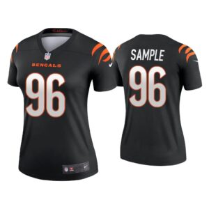 Women Cameron Sample Cincinnati Bengals Black Legend Jersey