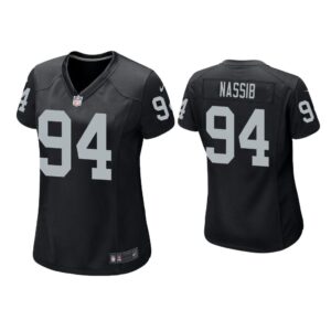 Women Carl Nassib Las Vegas Raiders Black Game Jersey