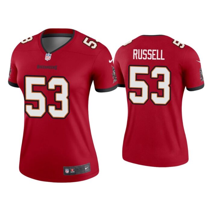 Women Chapelle Russell Tampa Bay Buccaneers Red Legend Jersey