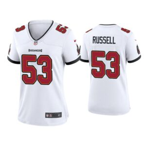 Women Chapelle Russell Tampa Bay Buccaneers White Game Jersey