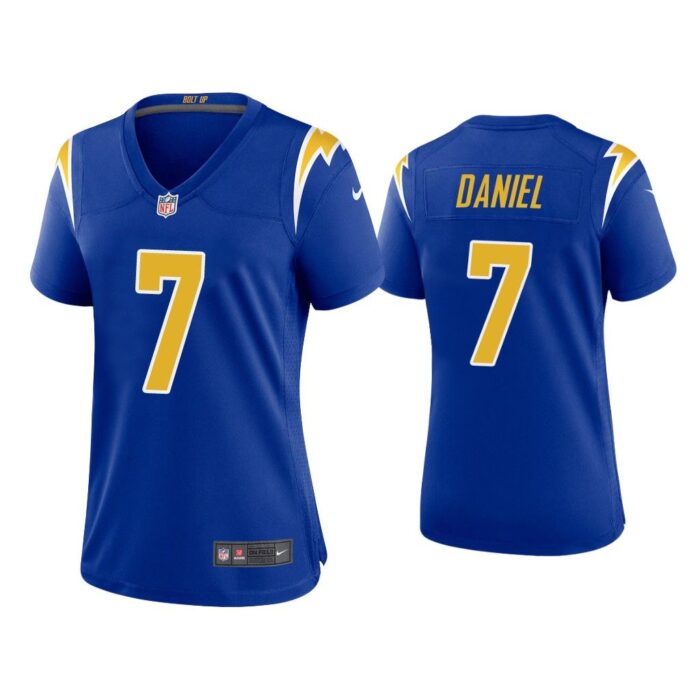 Women Chase Daniel Los Angeles Chargers Royal Alternate Game Jersey