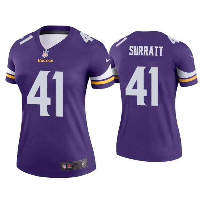 Women Chazz Surratt Minnesota Vikings Purple Legend Jersey