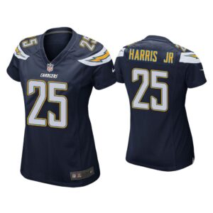 Women Chris Harris Jr Los Angeles Chargers Navy Game Jersey