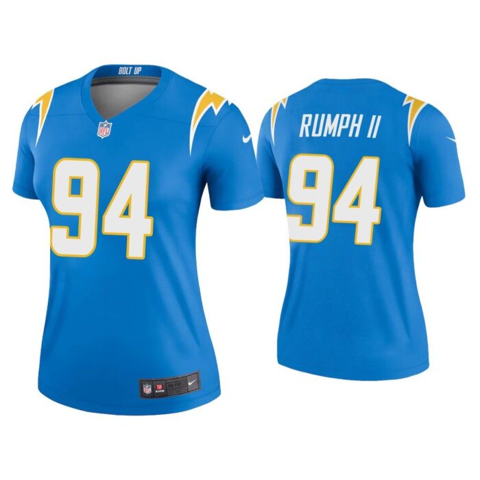 Women Chris Rumph II Los Angeles Chargers Powder Blue Legend Jersey