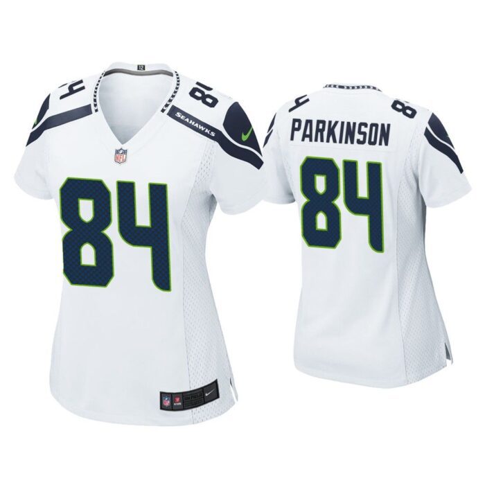 Women Colby Parkinson Seattle Seahawks White Game Jersey