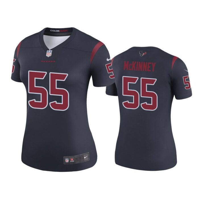 Women Color Rush Legend Benardrick McKinney #55 Houston Texans Navy Jersey