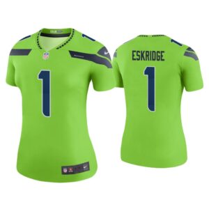 Women Color Rush Legend D'Wayne Eskridge Seattle Seahawks Green Jersey