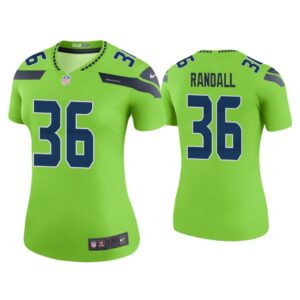 Women Color Rush Legend Damarious Randall Seattle Seahawks Green Jersey