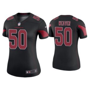 Women Color Rush Legend Evan Weaver Arizona Cardinals Black Jersey