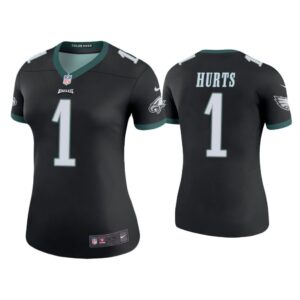 Women Color Rush Legend Jalen Hurts Philadelphia Eagles Black Jersey