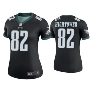 Women Color Rush Legend John Hightower Philadelphia Eagles Black Jersey