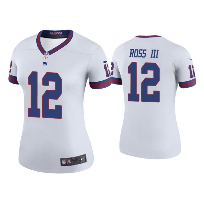 Women Color Rush Legend John Ross III New York Giants White Jersey