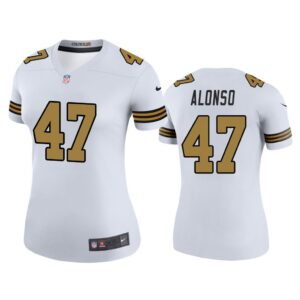 Women Color Rush Legend Kiko Alonso New Orleans Saints White Jersey