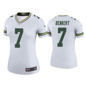 Women Color Rush Legend Kurt Benkert Green Bay Packers White Jersey