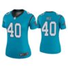 Women Color Rush Legend Lano Hill Carolina Panthers Blue Jersey