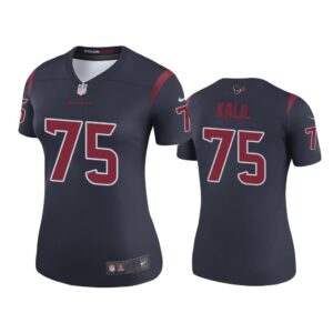 Women Color Rush Legend Matt Kalil #75 Houston Texans Navy Jersey