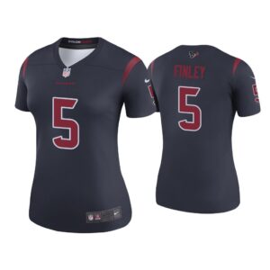 Women Color Rush Legend Ryan Finley Houston Texans Navy Jersey